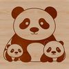 Panda Vector Art Design A illustration of a wild panda in its natural habitat, designed as vector art.