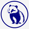 A close-up illustration of a badger's face with distinctive white stripes on its forehead.
