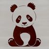Wildlife Vector Art Panda Design A close-up illustration of a wild animal, specifically a panda, in a simple and stylized design.