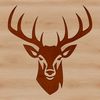 Wildlife Illustration - Vector Deer Design Wild animal head illustration, vector design of a deer.