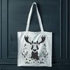 Antlered Animal Illustration A majestic wild animal with antlers and hooves.