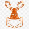 A large, wild North American mammal with distinctive antlers, depicted in vector format.