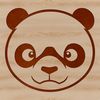 Cute Panda in Forest Habitat A detailed illustration of a black and white panda in a natural habitat setting.