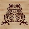 A detailed illustration of a toad in a wild environment.