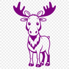 Majestic North American Wildlife Symbol A large, North American wild animal with antlers, depicted in vector format.
