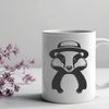 Illustration of a badger, a type of wild animal.
