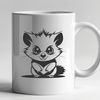 Natural Habitat Animal SVG Download An illustration of a possum in a natural habitat setting.