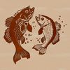A vector illustration of a Crappie fish, suitable for various uses including printing and digital design.