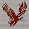 A detailed illustration of a majestic eagle in flight, suitable for various design applications.