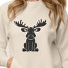 Moose Vector Art for Crafting An illustration of a North American moose in its natural habitat.