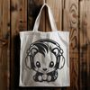 Wild Animal Music Lover A small wild animal wearing headphones, digitally created as a vector image.