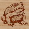 A detailed SVG design of an amphibian animal, suitable for various applications.