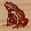 Wild Toad Illustration in SVG Format A stylized illustration of a toad in various digital formats.