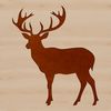 SVG Deer Silhouette - Wildlife Vector Graphic