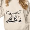 Wild Animal Silhouette in Rest A detailed illustration of a large wild animal in a sleeping posture.