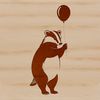 A cartoon badger illustration in vector format.