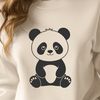 Adorable Bamboo Dweller A vector graphic representation of a wild animal commonly found in bamboo forests.