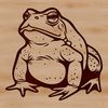 Simple Wild Animal SVG A simple illustration of a wild toad, suitable for use in digital designs.