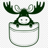 Majestic Moose SVG Illustration An SVG vector graphic design featuring a majestic moose in bold lines and simple shapes.