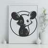 Vector illustration of a wild animal possum in detailed design.