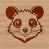 Native New Zealand Mammal Design A small to medium-sized wild animal native to Australia and New Zealand, depicted in a detailed vector illustration.