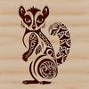 Lemur Illustration in Natural Setting Close-up illustration of a Lemur in a forest habitat.