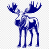 Wild Moose Vector Illustration Wild moose illustration in vector format for graphic design and crafting projects.
