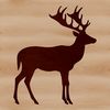 Free SVG Deer Clip Art Design An outline illustration of a wild animal, suitable for cutting out with a Cricut or laser cutter.
