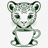 A detailed illustration of a jaguar, a big cat native to the Americas.