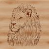 Majestic African Wildlife Icon A large mammal with a distinctive mane, commonly found in African savannas.