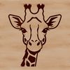 Tall Creature of the Savanna A detailed illustration of a tall African savanna animal with long neck and legs.
