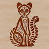 Playful Lemur Graphic Illustration Illustrative lemur illustration in a vector format.