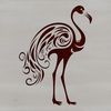 Colorful Stylized Flamingo SVG Design A stylized illustration of a flamingo bird in a natural setting.
