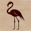 Free Digital Flamingo Clip Art A realistic digital illustration of a flamingo in its natural habitat.