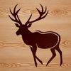 Free Deer Clipart for Design Projects Illustration of a deer in vector format, suitable for graphic design projects.