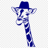 Wild Savannah Giraffe Illustration A high-resolution vector illustration of a giraffe standing in a savannah environment.