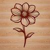 Free Vector Art Floral Design A colorful illustration of a wild flower in full bloom, suitable for use as vector art or clipart.