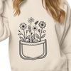 Cute Wildflower Pocket Artwork A colorful, hand-drawn design featuring a whimsical flower pocket with intricate details.