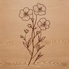 Detailed Wild Flower Clip Art A stylized illustration of a wild flower with detailed petals and center.