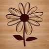 A detailed illustration of a wild flower in bloom, featuring realistic petals and leaves.