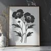 Beautiful Blooming Wildflower Design A stylized vector graphic representation of a single blooming wildflower.