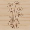 Delicate Wild Bloom A realistic illustration of a single wild flower in bloom, ideal for vector designs.