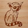 Wild Primate Illustration for Vector Projects A detailed illustration of a wild lemur, suitable for vector art and design projects.