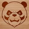 Cute Wildlife Panda Face Illustration A close-up illustration of a giant panda's face with distinctive black and white markings.
