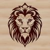 Realistic Lion Portrait SVG Vector A realistic illustration of a lion's head with a distinctive mane and expression.