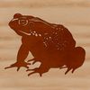 Toad in Bloom A digital illustration of a toad in a natural setting.