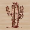 Cacti Drawing for Design A detailed illustration of a desert plant, ideal for vector graphics and design projects.