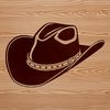 Vector Cowboy Hat Illustration Vector illustration of a classic cowboy hat with a wide brim and high crown.