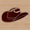 Classic Cowboy Headgear Illustration A traditional cowboy hat in a vector format.