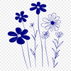 Wild Flower In DXF For Download, Free Commercial Use